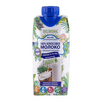 Кокосовое молоко 16-19% АЗБУКА ПРОДУКТОВ кулинарное