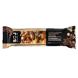 Батончик "Soj" ореховый со сливочно-карамельным вкусом 40 г