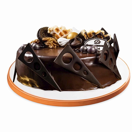 Торт Грецкий орех с соленой карамелью Де-Люкс 1кг