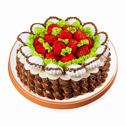 Торт Корзина с клубникой