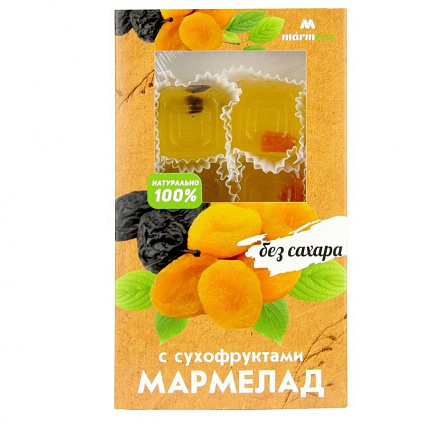 Мармелад без сахара с сухофруктами
