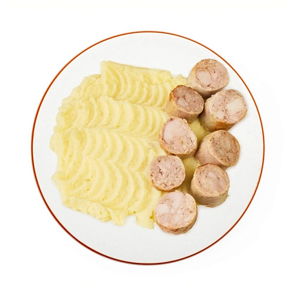 Колбаски с картофельным пюре 300 г