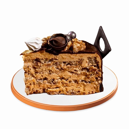 Торт Грецкий орех с соленой карамелью Де-Люкс1кг