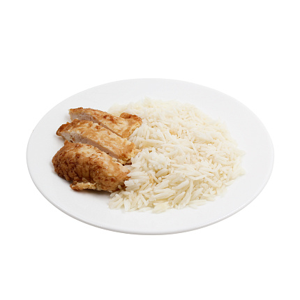 Рис с куриной бризолью 200 г
