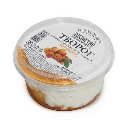 Творог 5% с наполнителем абрикос 180 г БЗМЖ