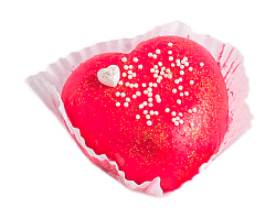 Пирожное Сердце красное