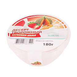 Десерт творожный клубника-дыня 15% 180 г