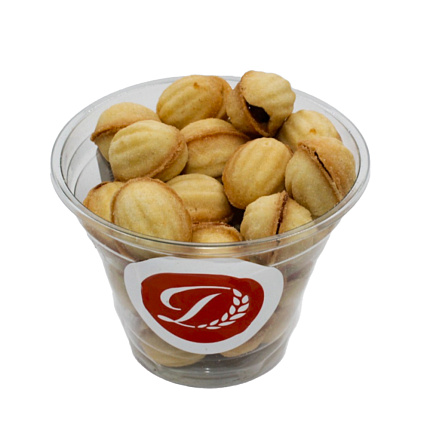 Орешки с варёной сгущёнкой в стакане 150г