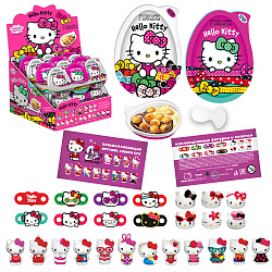 Шарики с кремом и игрушка в форме яйца ТМ Hello Kitty 15 г