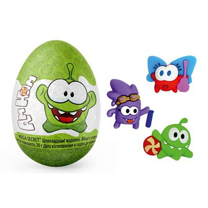 Шоколадное яйцо MEGA SECRET с игрушкой АМ НЯМ, 20 г