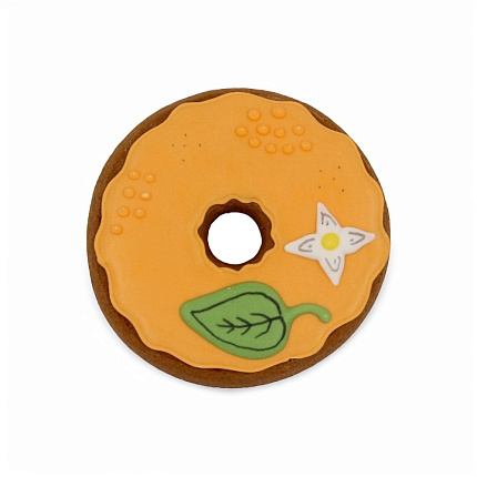 Глазированный пряник  "Апельсиновый пончик" 70 г