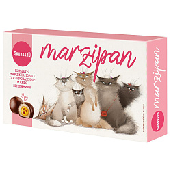 Конфеты глазированные из марципана Манго и земляника, 126 г