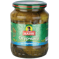 Огурчики маринованные по-берлински Дядя Ваня 680 г