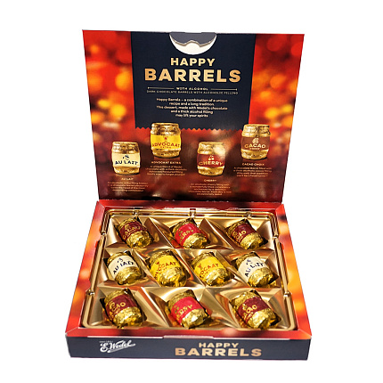 Конфеты ассорти Happy barrels с ликерной начинкой 200 г