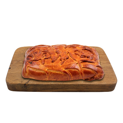 Пирог с курицей и грибами 700 г