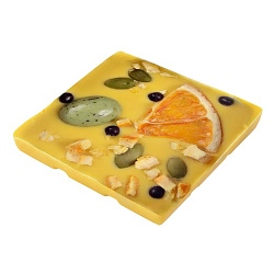 Шоколад белый с украшением лимон и меренги в блистере 35 г