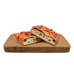 Пирог с курицей и грибами 700 г