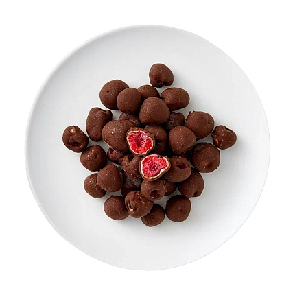 Малина в белом шоколаде и в темном шоколаде Franui 150 г