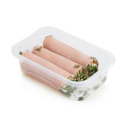 Рулетики из ветчины с сыром и чесноком