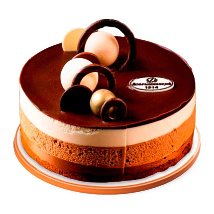 Торт "Мусс Три вкуса" Де-Люкс, 920 г