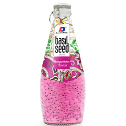 Напиток Basil Seed Drink Mangosteen Тропический Мангустин 290 мл