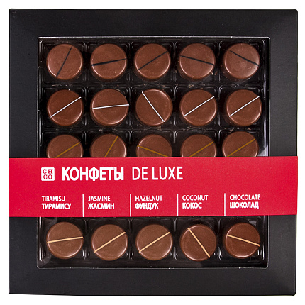 Набор шоколадных конфет с начинкой De luxe 250 г
