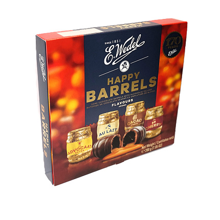 Конфеты ассорти Happy barrels с ликерной начинкой 200 г