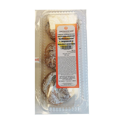 Ватрушка Добрынинская с творожной начинкой и вишней