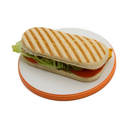 Панини-гриль с карбонатом, омлетом и томатами 240 г 