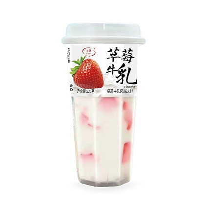 Напиток молочный "Zhenchun" со вкусом клубники 520 мл 