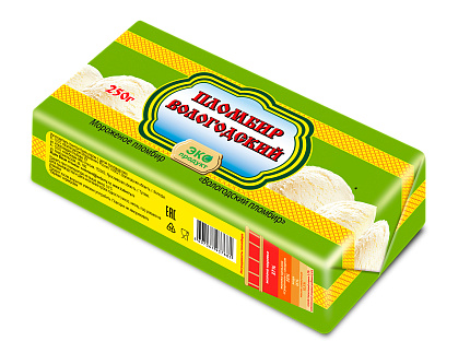 Мороженое "Вологодский пломбир" брикет 15% 250 г