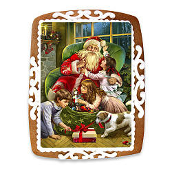 Пряник Фотопечать Новогодняя 1 шт, 130 г