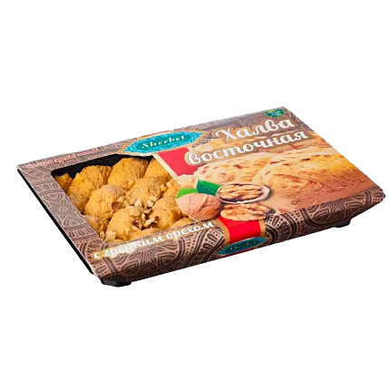 Халва арахисовая с грецким орехом 300 г