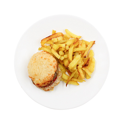 Мясо по-французски с запеченным картофелем 250 г