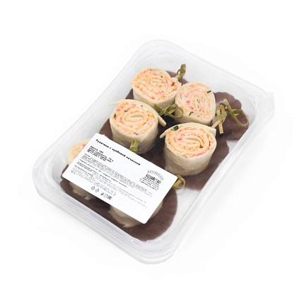 Рулетики с крабовой начинкой 180 г