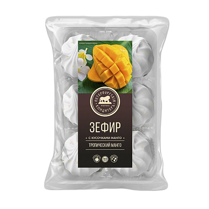 Зефир Тропический Манго с натуральными кусочками манго 310 г