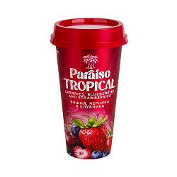 Напиток фруктовый чай вкус вишни, черники и клубники Paraiso TROPICAL 480 мл