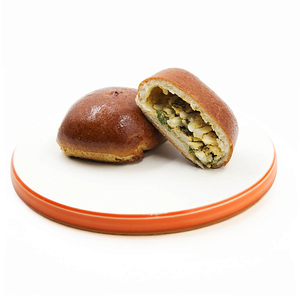 Пирожки Домашние с зелёным луком и яйцом 4 шт 70 г