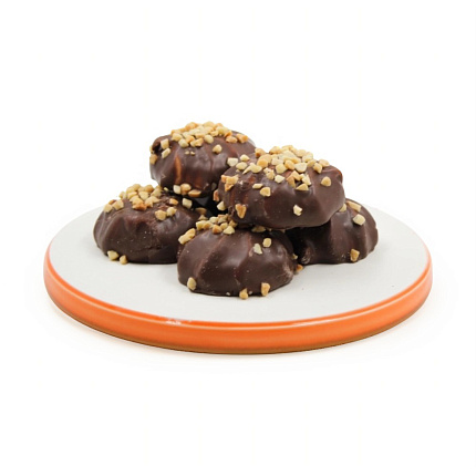 Зефир глазированный с ароматом ванили и арахисовой посыпкой 200 г