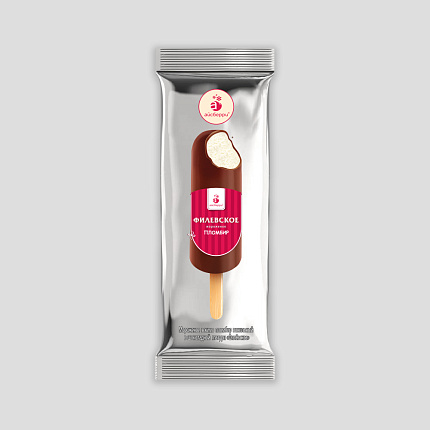 Мороженое Филевское эскимо в шоколадной глазури ванильное 80 г