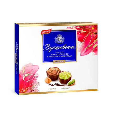 Конфеты Вдохновение Mini Cupcakes фисташка, фундук 101 г