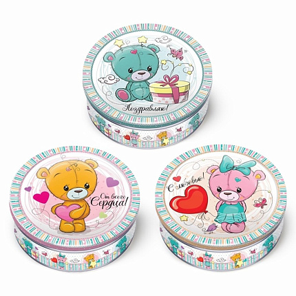 Печенье REGNUM Любимые мишки сдобное с сахарной обсыпкой 150 г