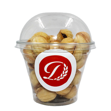 Орешки с варёной сгущёнкой в стакане 150г