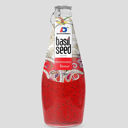 Напиток Basil Seed Drink Watermelon Арбузный взрыв 290 мл