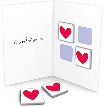 Открытка молочный шоколад "Делать тебя счастливой" Chokocat 20 г