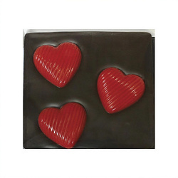 Шоколад молочный Три красных сердца 60 г