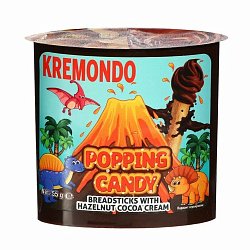 Набор хлебных палочек и пасты ореховой с какао и взрывной карамелью 55 г