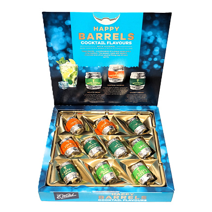 Ассорти шоколадных конфет Happy Barrels с коктейльной начинкой 200 г