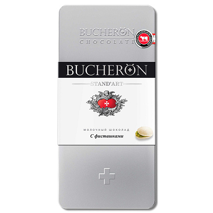 Молочный шоколад Busheron с фисташками, 100 г