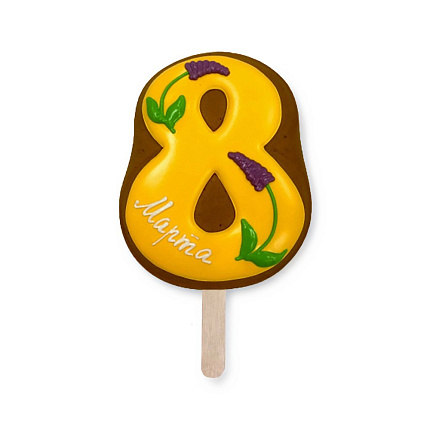 Пряник имбирный глазированный к 8 Марта 40 г